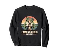 Familysaurus Est 2027 Retro Dinosaur Family Sweatshirt