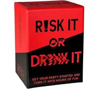 FAMINESS Risk It Drinking Card Game - Party Fun for Adults & Couples - Interactive Challenges - Perfect for Boyfriend, Girlfriend, Valentine's Day, Anniversaries, Birthdays, Christmas