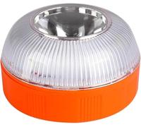 FAMINESS V16 Emergency Car Warning Light Magnetic Base 360° Safety Beacon Flashing/Yellow & Steady/White Modes