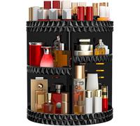 Famitree Makeup Organiser 360 Rotating, Adjustable 6 Layers Large Capacity Spinning Make up Stand, Beauty Organiser for Cosmetic Perfume Jewellery, Vanity Table Bedroom, Makeup Carousel(Black)