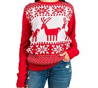 famjamjams Matching Pet & Owner Sweaters - 100% Acrylic Pet Parent Ugly Christmas Sweater - Classic Christmas, Human Unisex 3XL (fits Like Wmn's 3XL / Men's XL) - Add Dog Sweaters to Cart Separately