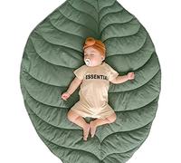 FAMKIT Baby Play Mat Crawling Mat Non-Slip Leaf Shaped Nursery Rug Newborn Floormat Ultra Soft Kid Baby Room Decoration 42.1 * 56.3