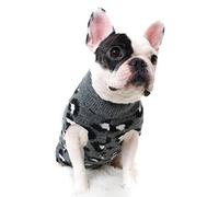 FAMKIT Dog Sweater Pet Winter Knitwear Leopard Pattern Puppy Warm Clothes
