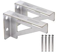 FamlTol 150 x 200mm 2 Pcs Heavy Duty Pipe Brackets, Natural Gas Pipeline Fixed Support Frame L-Shaped Supports Stainless Steel 90 Degree Right Angle Large Brackets