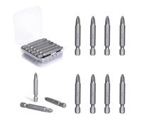 FamlTol Screwdriver Bits, PH2 Bits, Bit Set, Insert Bit, Hardened Steel Cross Head Drill for Construction, Woodworking, and Automotive | 18Pcs | PH2 x 50mm
