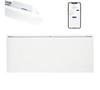 ADAX FAMN Panel Conevtor Heater | Electric Radiator with Smart WiFi App Control Low Energy Wall Mounted | Bathroom safe, Spalshproof IPX4 Rated for Homes, Offices | Thermostat and Timer 1000w