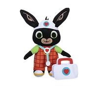 Famosa Bing Doctor Plush Toy with Case and Accessories Doctor Bunny Series 31cm Soft and Squishy with Stickers for Boys and Girls of Any Age (BNG37000)