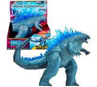 MonsterVerse King of the Monsters Official Giant Godzilla Roll N Battle Tail Attack Figure - 11-Inch Movie-Inspired Toy with Wheel-Activated Tail Movement - Action Figure for Kids & Collectors