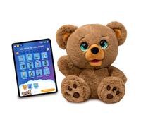 PLAYi PoE the Bear with Artificial Intelligence, Create Stories with One App and Move Mouth as Counting with ChatGPT AI Technology, Suitable for Kids, 60 Minutes Memory