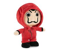 Famosa Softies 760020510 Official Netflix Series Paper House Characters 20 cm Small Plush Toy with Red Suit and Dali Mask
