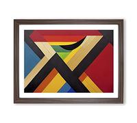 Famous Abstract Art Framed Print | A2 Walnut Framed Wall Art | Ready to Hang | Abstract Fantasy Picture | Living Room Bedroom Lounge Office