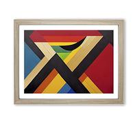 Famous Abstract Art Framed Print | A3 Oak Framed Wall Art | Ready to Hang | Abstract Fantasy Picture | Living Room Bedroom Lounge Office