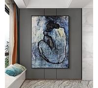 Famous Abstract Artwork Blue Nude By Picasso Canvas Painting Wall Art Picture Poster and Prints for Living Room Home Decor 80x120cm Frameless