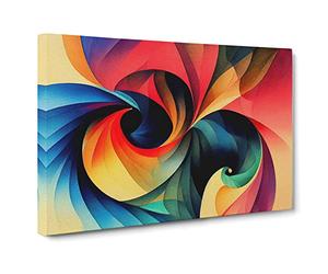 Famous Abstract Fractals Canvas Print | Gallery Wrapped 30mm Frame Wall Art | 30x20 inches | Ready to Hang | Abstract Picture | Living Room Bedroom Lounge Office