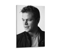 Famous Actor Matt Damon Art Poster (35) Canvas Poster Wall Art Picture Prints Hanging Photo Decor Home Posters Artworks 12x18inch(30x45cm)