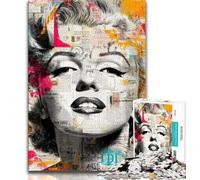 Famous Actors 1000 Piece Jigsaw Puzzles for Adults Gifts,Decompressing Intellectual Educational Toy Great Gifts And Toys 38x26cm
