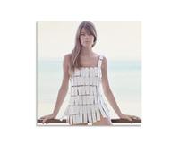 Famous Actress And Singer Francoise Hardy Art Poster (1) Home Decor Poster Wall Art Hanging Picture Print Decorative Painting Posters 16x16inch(40x40cm)