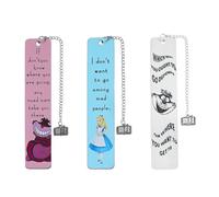 Famous Anime Game Metal Bookmark - Cute Cartoon Character Bookmarks, Book Accessory Book Mark Gifts for Anime Game Lovers (Cheshire Cat)