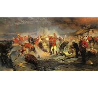 Famous Artwork Modern Canvas Painting Classic painting the Defense of Rorke's Drift January by Elizabeth for Office Decor 60x90cm