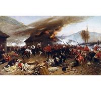 Famous Artwork Modern Canvas Painting Classic the Defence of Rorke's Drift by Alphonse Marie De Neuville for Office Decor 60x90cm