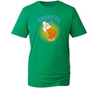 Famous Fairy Tale Seven 7 Dwarfs T-Shirt, Moody Dwarfs Funny Bashful Dopey Colourful Cartoon Character Tee Tops(Kelly Green, 2XL)