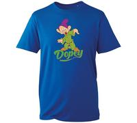 Famous Fairy Tale Seven 7 Dwarfs T-Shirt, Moody Dwarfs Funny Bashful Dopey Colourful Cartoon Character Tee Tops(Royal Blue, 7 Years)