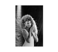 Famous Female Singer Actor Celebrity Whitney Houston Poster (2) Canvas Poster Wall Art Decor Print Picture Paintings for Living Room Bedroom Decoration 12x18inch(30x45cm)