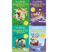 Famous Five Colour Short Stories Collection by Enid Blyton: A Lazy Afternoon, Five Have a Puzzling Time!, Scavenger Hunt & Five to the Rescue! (4-Book Set) - Paperback
