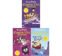 Famous Five Colour Short Stories Collection by Enid Blyton: Five Have a Puzzling Time!, When Timmy Chased the Cat & Five to the Rescue! (3-Book Set) - Paperback