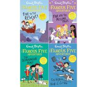 Famous Five Colour Short Stories Collection by Enid Blyton: Five to the Rescue!, Five and the Missing Prize, Scavenger Hunt & George's Hair Is Too Long (4-Book Set) - Paperback