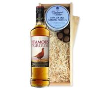 Famous Grouse Scotch Whisky And Dark Sea Salt Charbonnel Chocolates Box