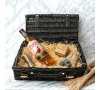 Famous Grouse Single Grain Whisky Gift Hamper 70cl 40% ABV with Sea Salt Caramel Chocolates Silver Jigger & Whiskey Stones - Scotch Whisky Gift Set UK