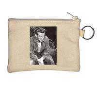 Famous Guy Rebel Actor Star Movie Poster Key Chain Coin Purse Beige