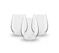 Famous Haus Stemless Crystal Wine Glass Set - 8-Piece Set 18oz, Elegant and Modern, Ideal for Red, White, and Sparkling Wines