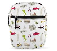 Famous Italian Landmarks Crossbody Bag for Women Sling Handbags Mini Purses Messenger Shoulder Bags