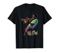Famous Jazz Orchestra We Gonna Blow - Cool Trumpet Value Graphic T-Shirt, Men, Black, M