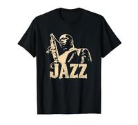 Famous Jazz Orchestra We Gonna Blow - Saxophone Value Graphic T-Shirt, Men, Black, L