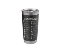 Famous Math Equations Physics Science History Teacher Stainless Steel Insulated Tumbler