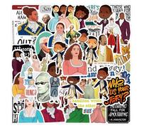 Famous Musical of Hamil-ton 50 Pcs Stickers Pack,Waterproof for Laptop Decal,Laptop Hydro Water Bottle Car Cup Computer Guitar Skateboard Luggage Bike Bumper, Kid/Teen Adult DIY Gift Stickers