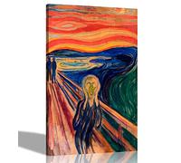 Famous Oil Painting The Scream By Edvard Munch Canvas Prints Framed Pictures Wall Art Home Decor Amazing Reproduction X Large 76 x 101cm (30 x 40 inches)