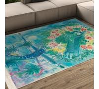 Famous Painting Printed Floor Mat Abstract Animal Floral Surrealism Romantic Entryway Rugs for Indoor Front Home Decor Washable Thin Carpet 60x120cm