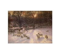 Famous Painting 'The shortening winters day is near a close'. Picture Reproduction Print On Canvas Wall Art Prints vintage Poster for Living Room Decor 50x75cm20"x30" Frameless
