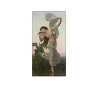 Famous Painting,William Adolphe Bouguereau"Dawn"Reproductions Print on Canvas,Canvas Wall Art for Living Room Decor Picture 50x100cm(20x40in) Frameless