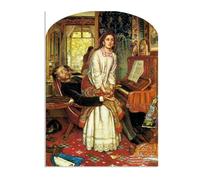 Famous Painting William Holman Hunt Poster Wall Art The Awakening Conscience Print on Canvas Gift Living Room Prints Bedroom Decor Artworks85x60cm(33x24in) poster