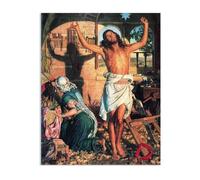Famous Painting William Holman Hunt Poster Wall Art The Shadow of Death Print on Canvas Gift Living Room Prints Bedroom Decor Artworks80x60cm(32x24in) Frameless