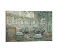Famous Paintings Abstract Artwork The Stone Table by Henri Eugene Augustin Le Sidaner Artwork Poster Canvas Wall Art Scroll Picture Print Living Room Walls Decor Homes 12x18inch(30x45cm)