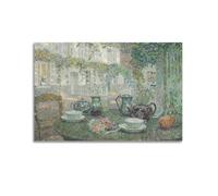Famous Paintings Abstract Artwork The Stone Table by Henri Eugene Augustin Le Sidaner Artwork Poster Canvas Wall Art Scroll Picture Print Living Room Walls Decor Homes 24x36inch(60x90cm)