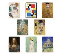 Famous Paintings Old Masters Multipack Of 8 Greeting Cards Renaissance Baroque Artwork 8 Assorted Cards Blank Inside Any Occasion Notecard A6 Size - 10x15 cm