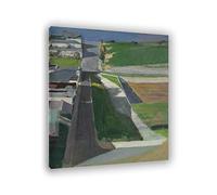 Famous Paintings Richard Diebenkorn Print on Canvas, 'Cityscape I ' Reproduction Poster, Cityscape Pictures, for Home Decor 70x105cm(27.5x41.4in) Frameless