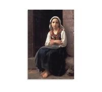 Famous Paintings Yvonette by William Adolphe Bouguereau Poster Artworks Canvas Room Aesthetic Wall Art Prints Decor Framed-unframed 12x18inch(30x45cm)